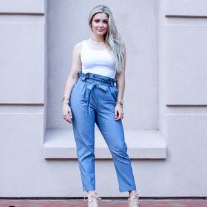 BP Paper Bag Tie Waist Pants